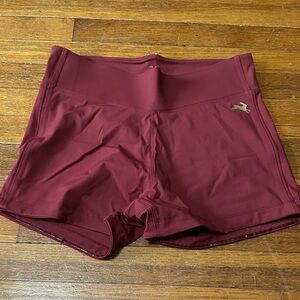 Tracksmith Burgundy Bell Lap Athletic Shorts, Large